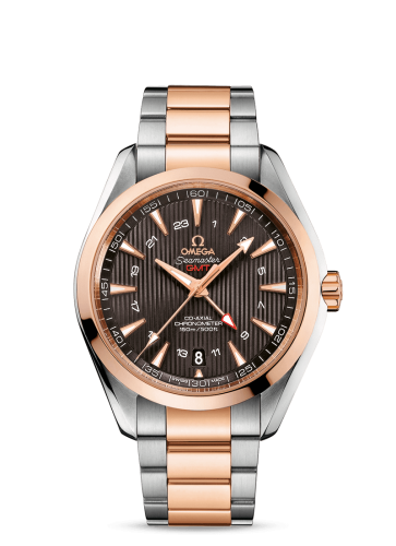 Omega Seamaster Aqua Terra 150M Co-Axial 43 GMT Stainless Steel / Red Gold / Grey / Bracelet